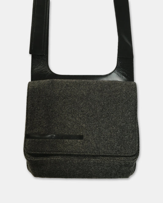 Prada AW1999 Wool Shoulder Bag Grey