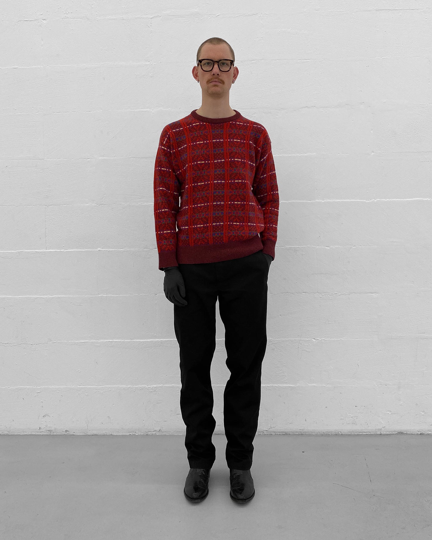 Kenzo 1980s Wool Knit Sweater Red