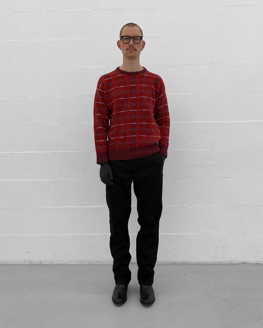 Kenzo 1980s Wool Knit Sweater Red
