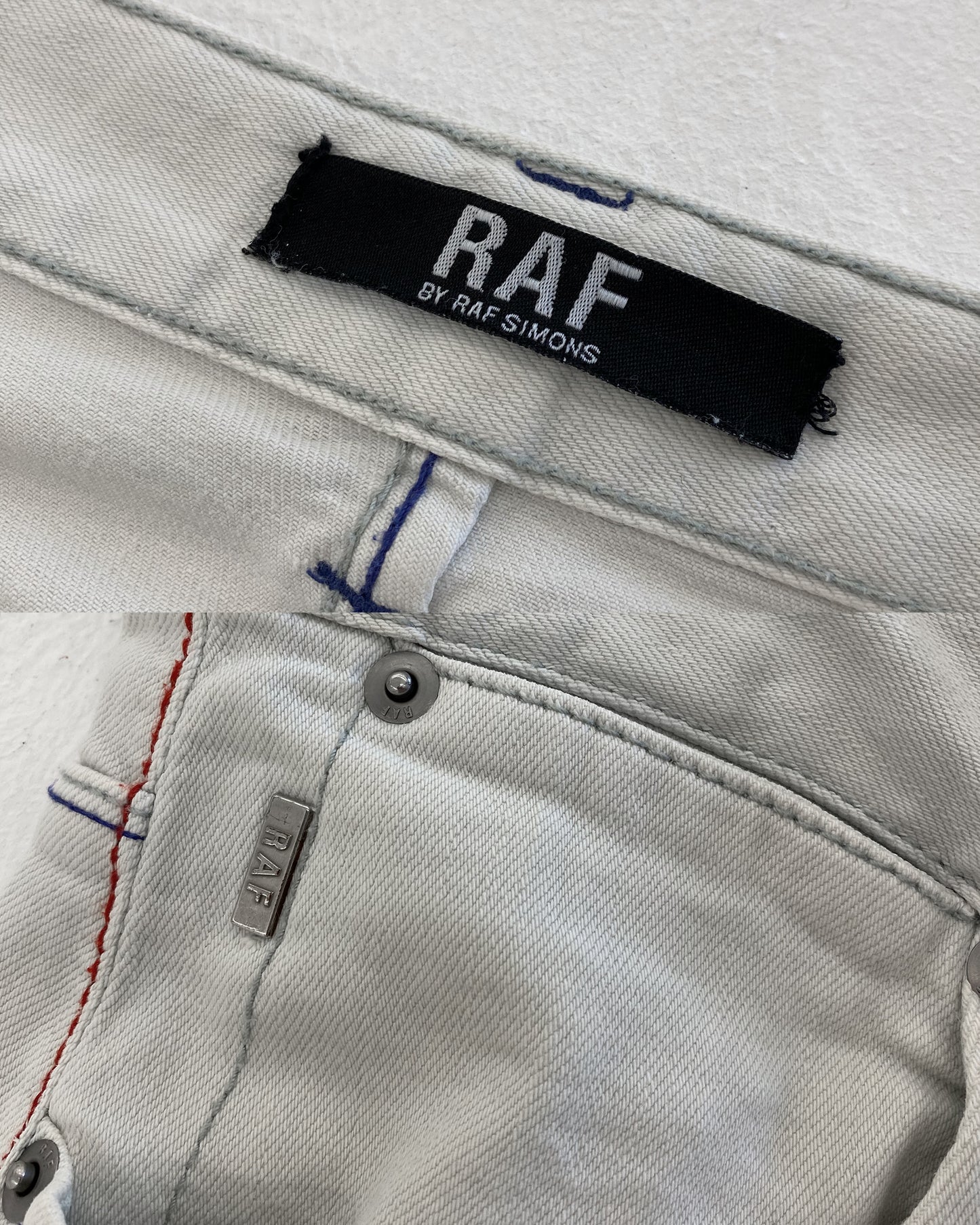 Raf by Raf Simons 2000er Denim Weiß 