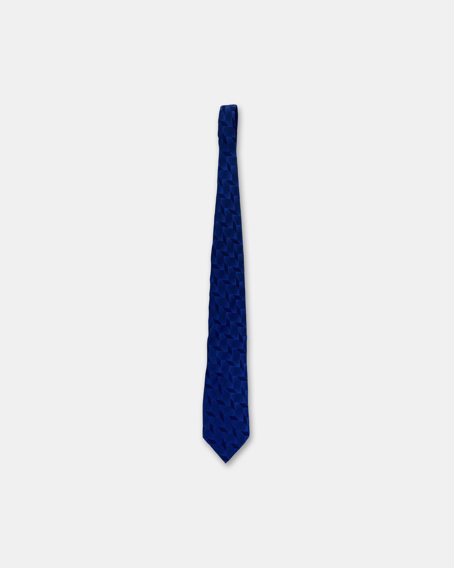 Vintage 1980s Pattern Tie Blue