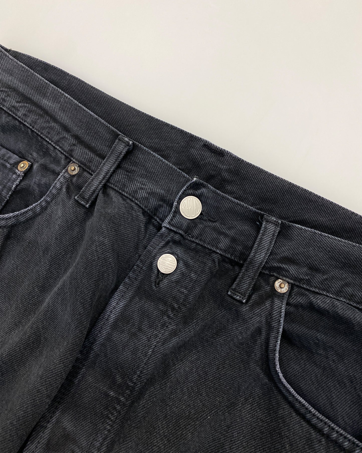 Replay 1990s 901 Long Denim Black Washed