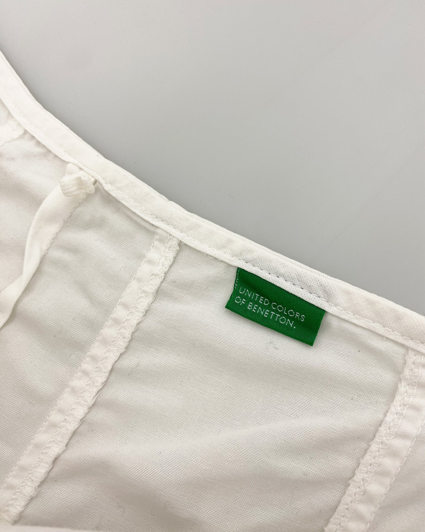 United Colors of Benetton 2000s Cotton Skirt White