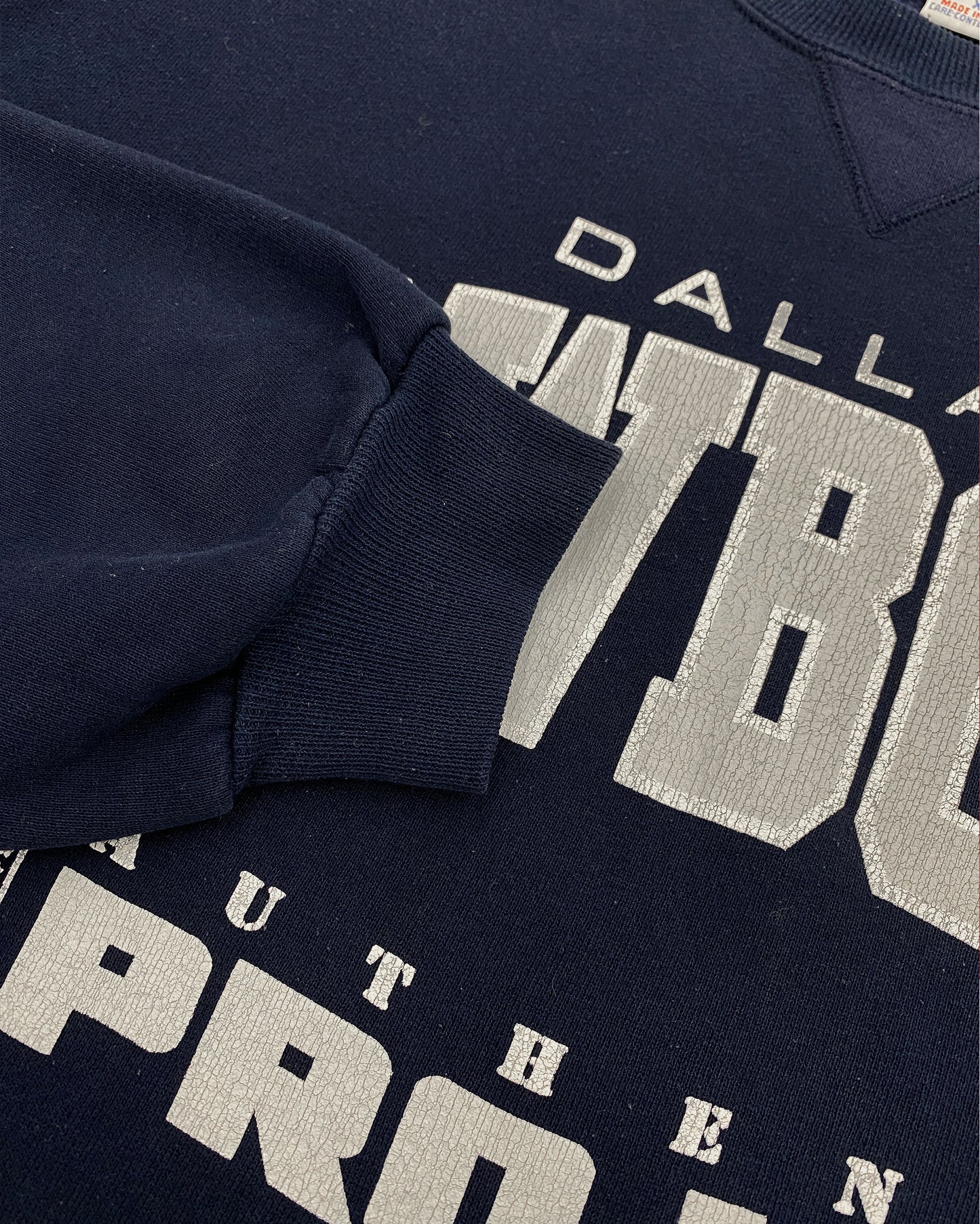 Jahrgang 1995 hergestellt in USA Dallas Cowboys Crewneck Marine 