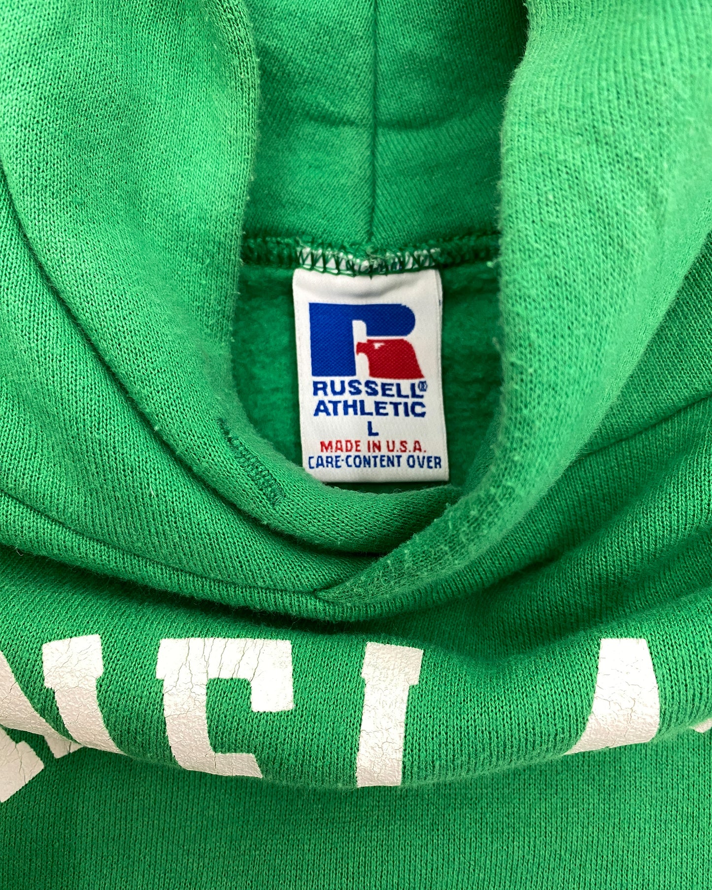 Vintage 1990s Made in USA Rhinelander Hoodie Green