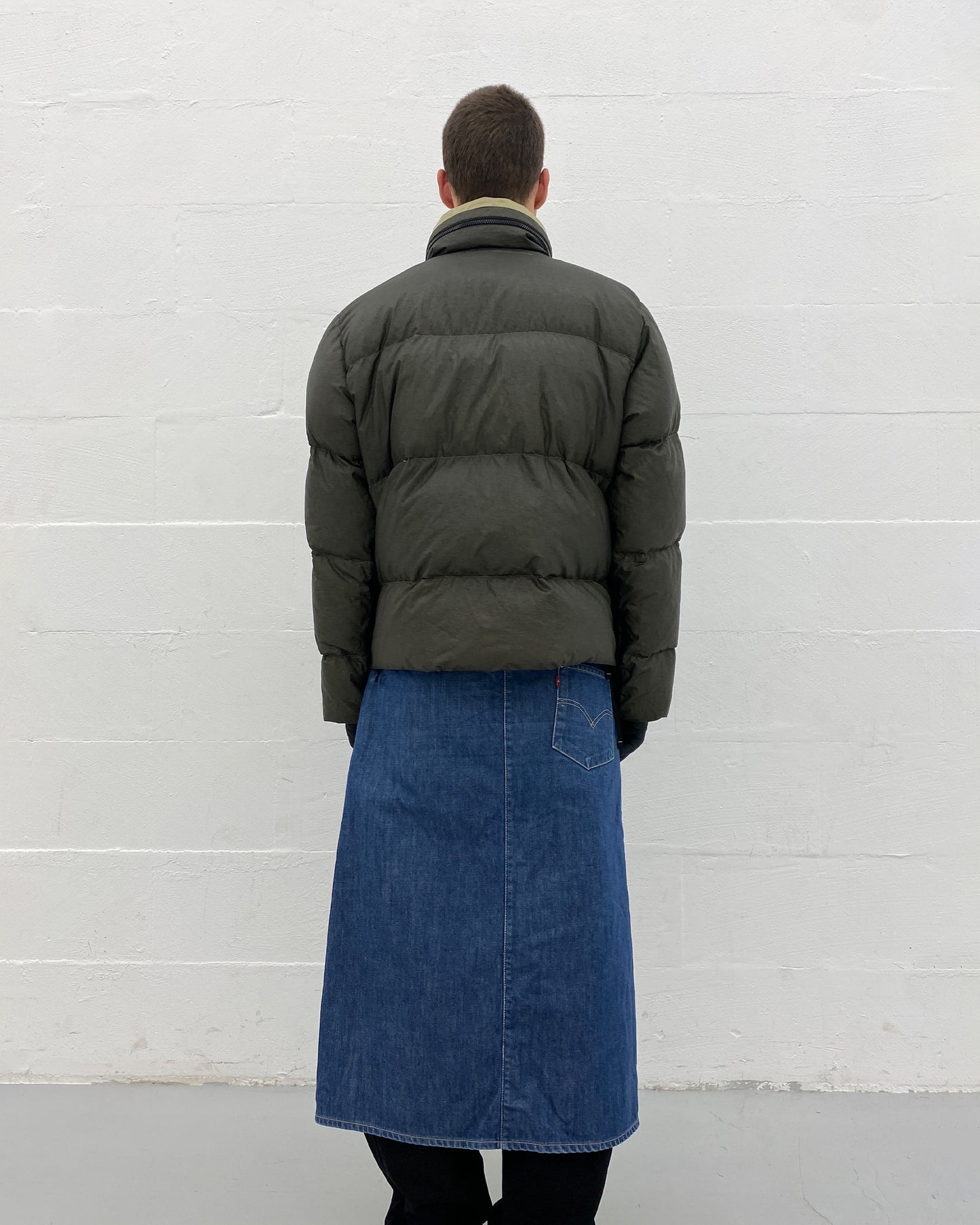 Levis Engineered Jeans 2000s Denim Maxi Skirt Blue