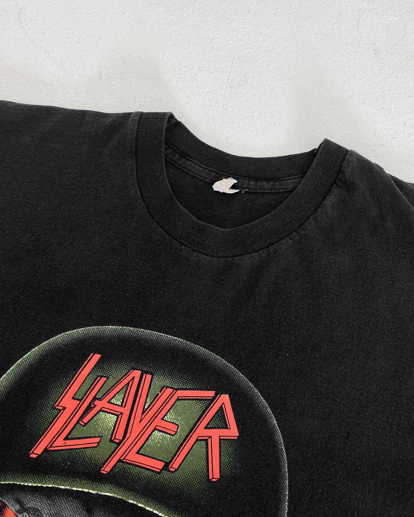 Vintage 1991 Slayer Decade of Aggression Band Single Stitch T-Shirt Black