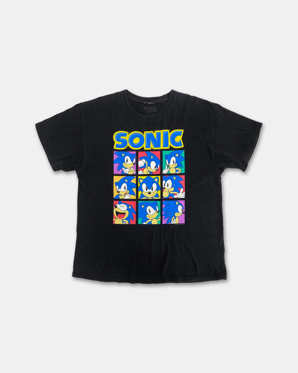 Vintage 2010s Sonic The Hedgehog Graphic T-Shirt Black