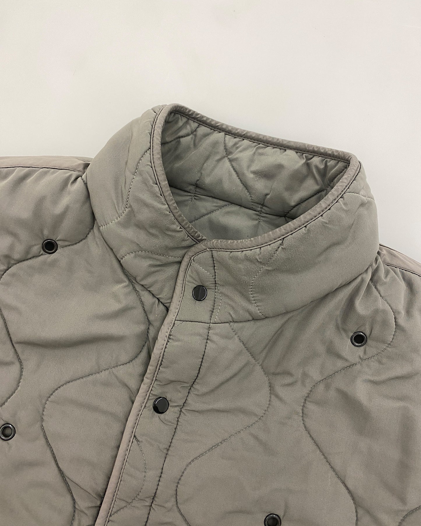 Stone Island AW2004 Steppjacke mit Innenfutter, Grau 