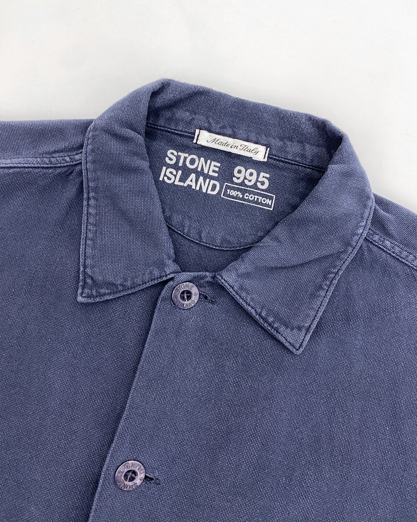 Stone Island – Marina SS1995 – Übergroßes Hemd mit Brusttasche, Marineblau 