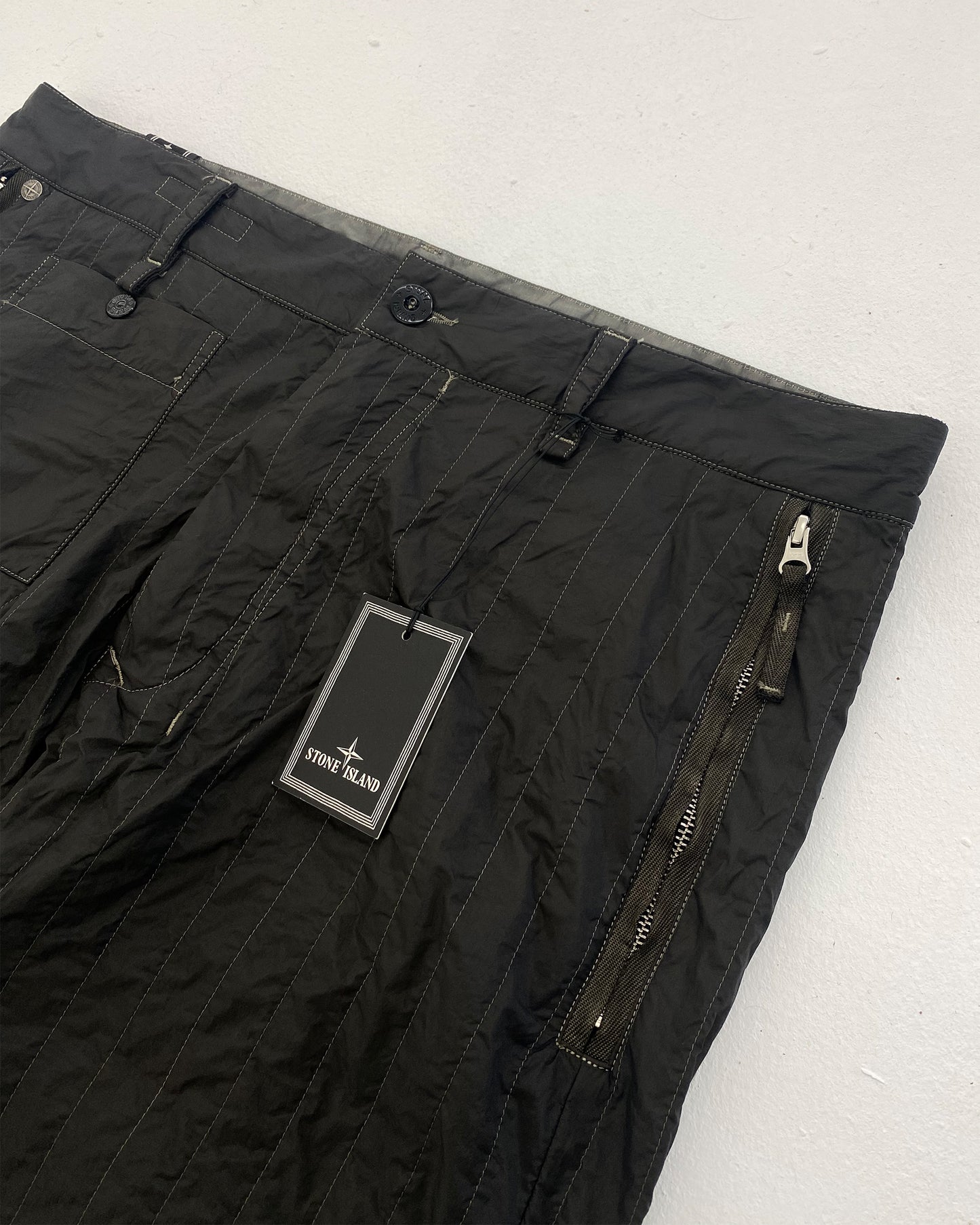 Stone Island AW2009 Quilted Nylon Pants Brown