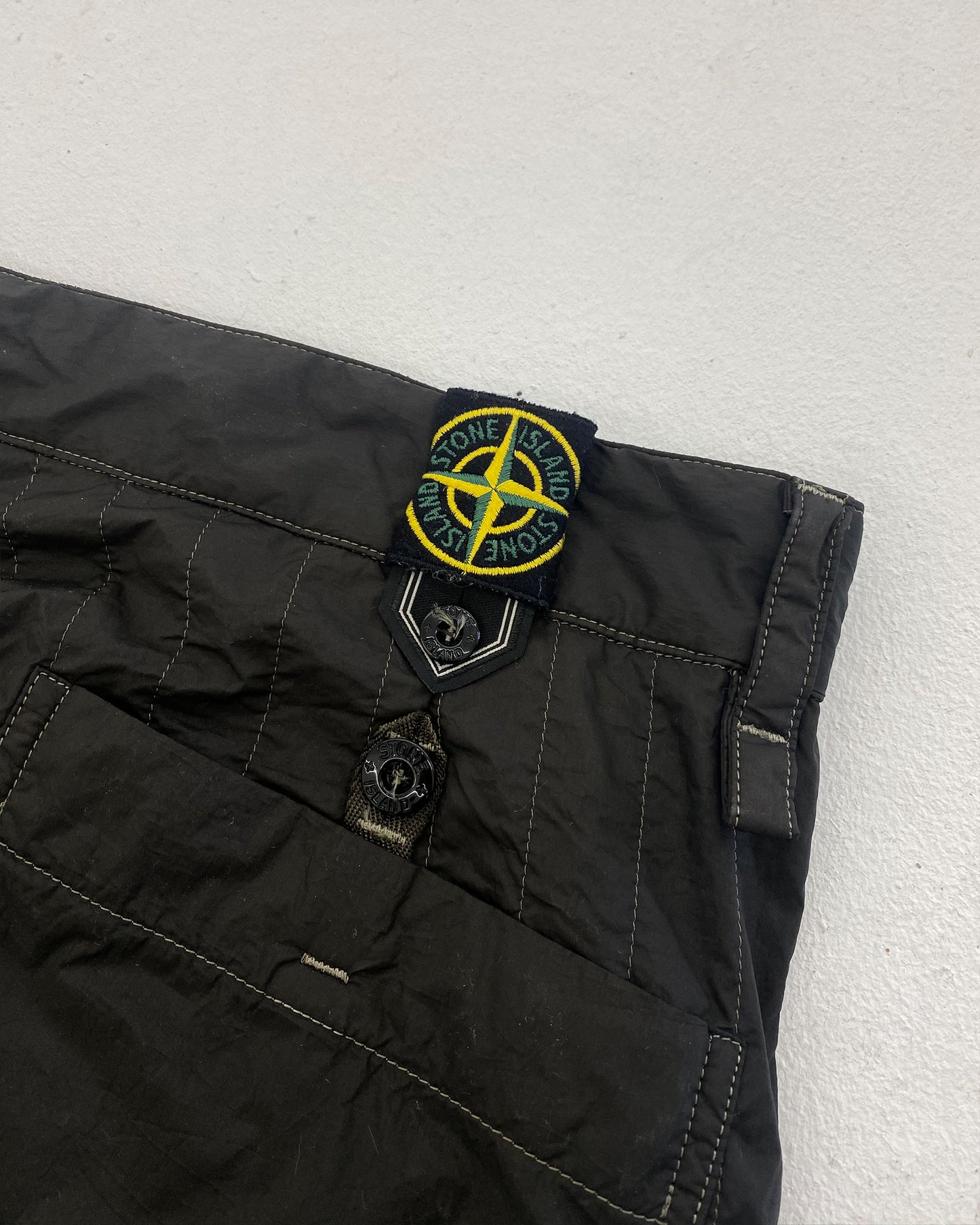 Stone Island AW2009 Quilted Nylon Pants Brown