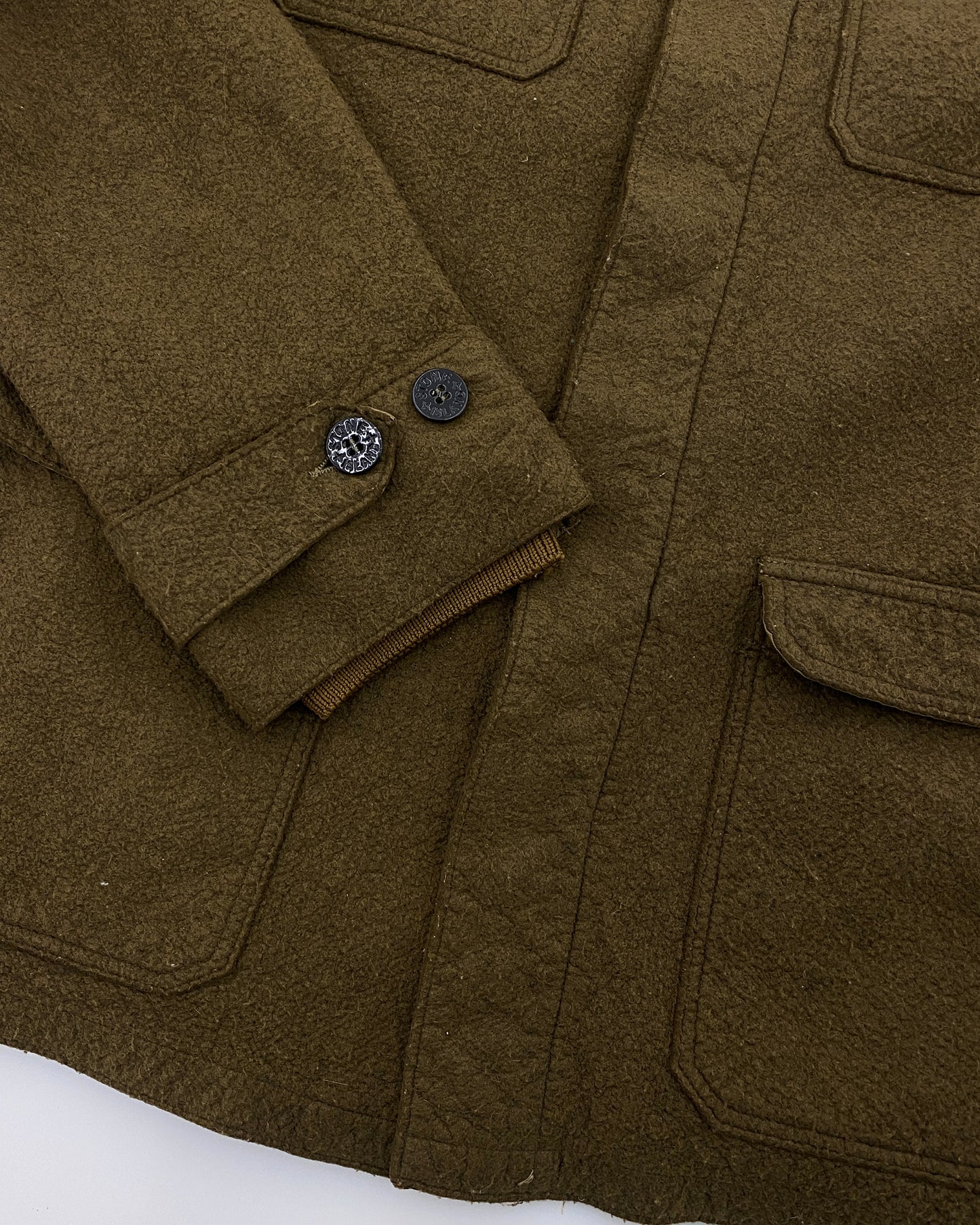 Stone Island AW2005 Felt Jacket Brown