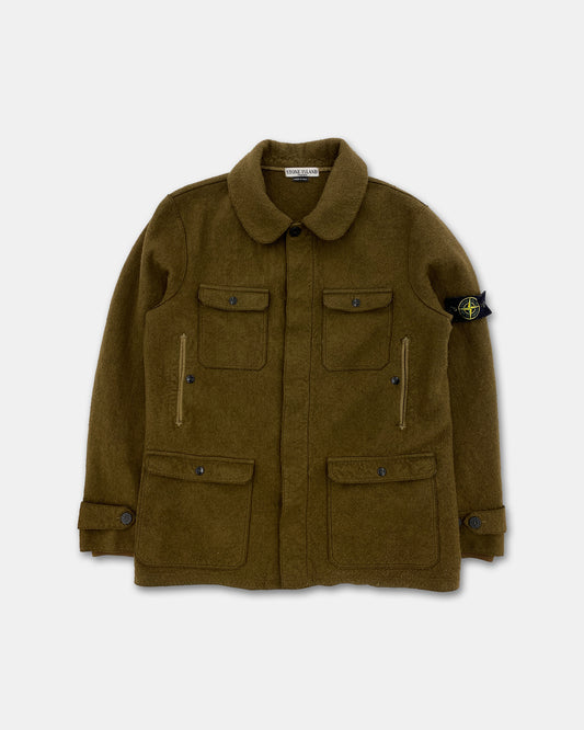 Stone Island AW2005 Felt Jacket Brown