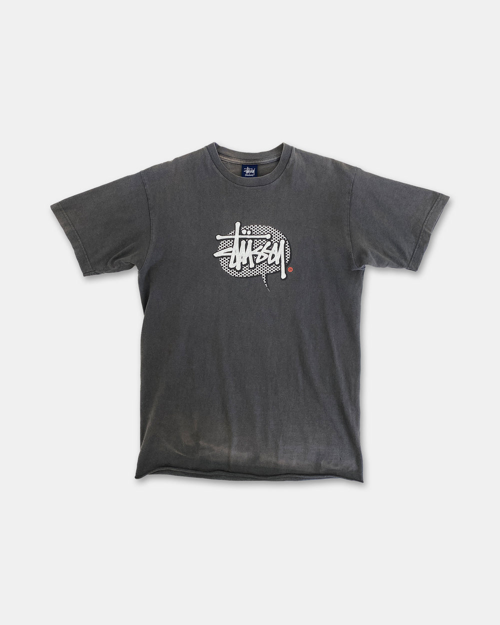 Stüssy 2000s Logo T-Shirt Faded Grey