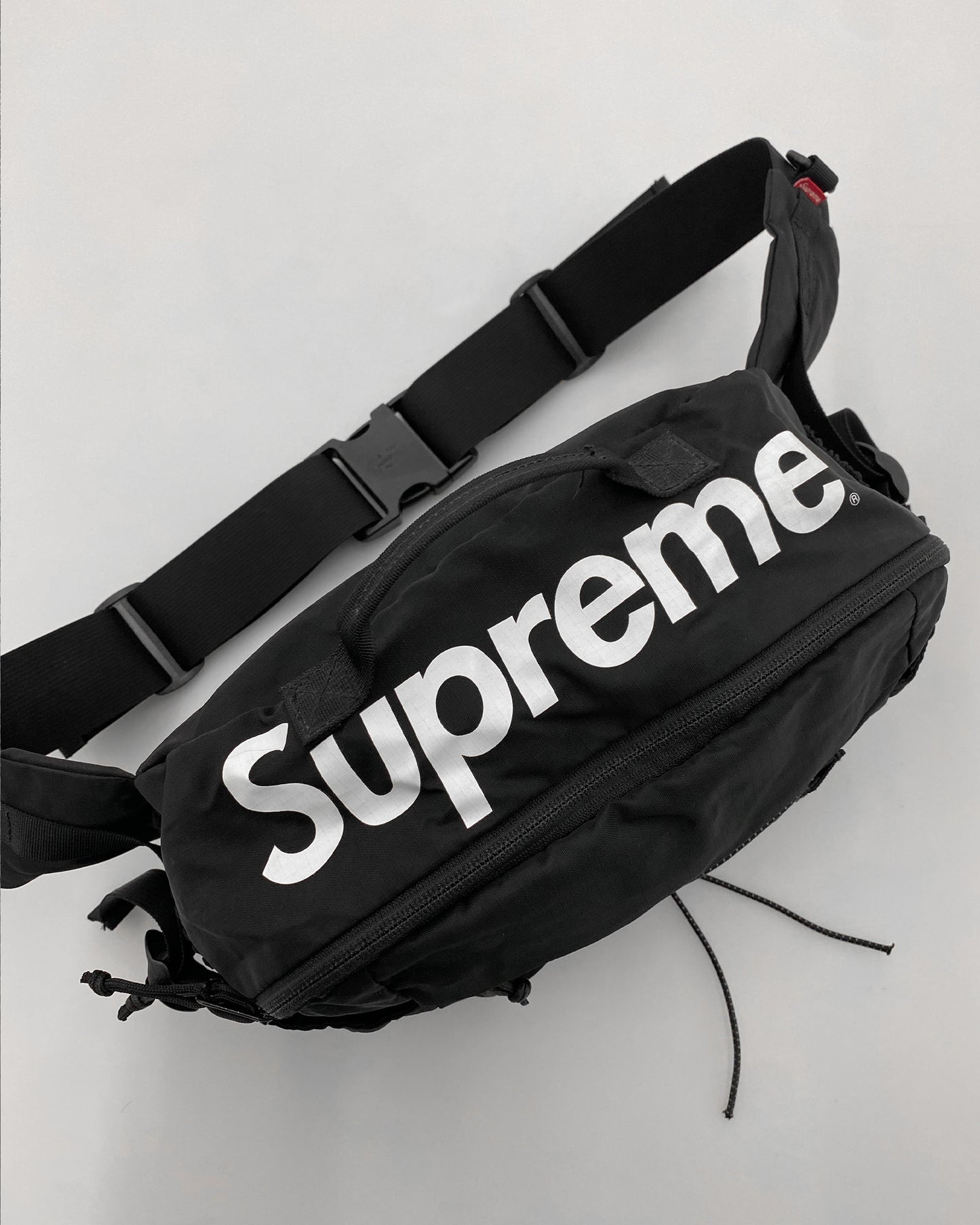 Supreme SS2017 Ripstop Waist Shoulder Bag Black