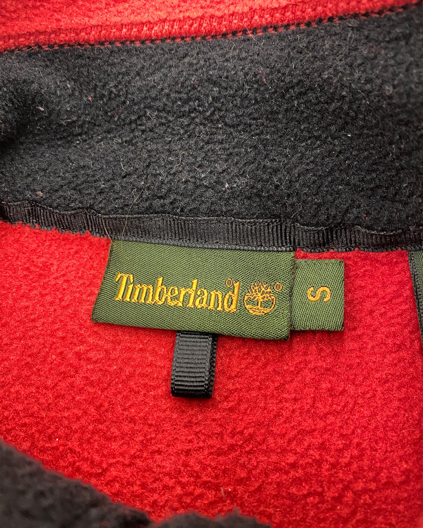 Timberland 1990er Fleeceweste Rot 