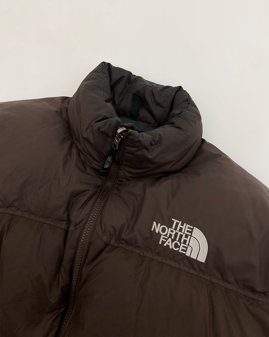 The North Face – 1990er-Jahre-Nuptse-Pufferjacke in Braun 