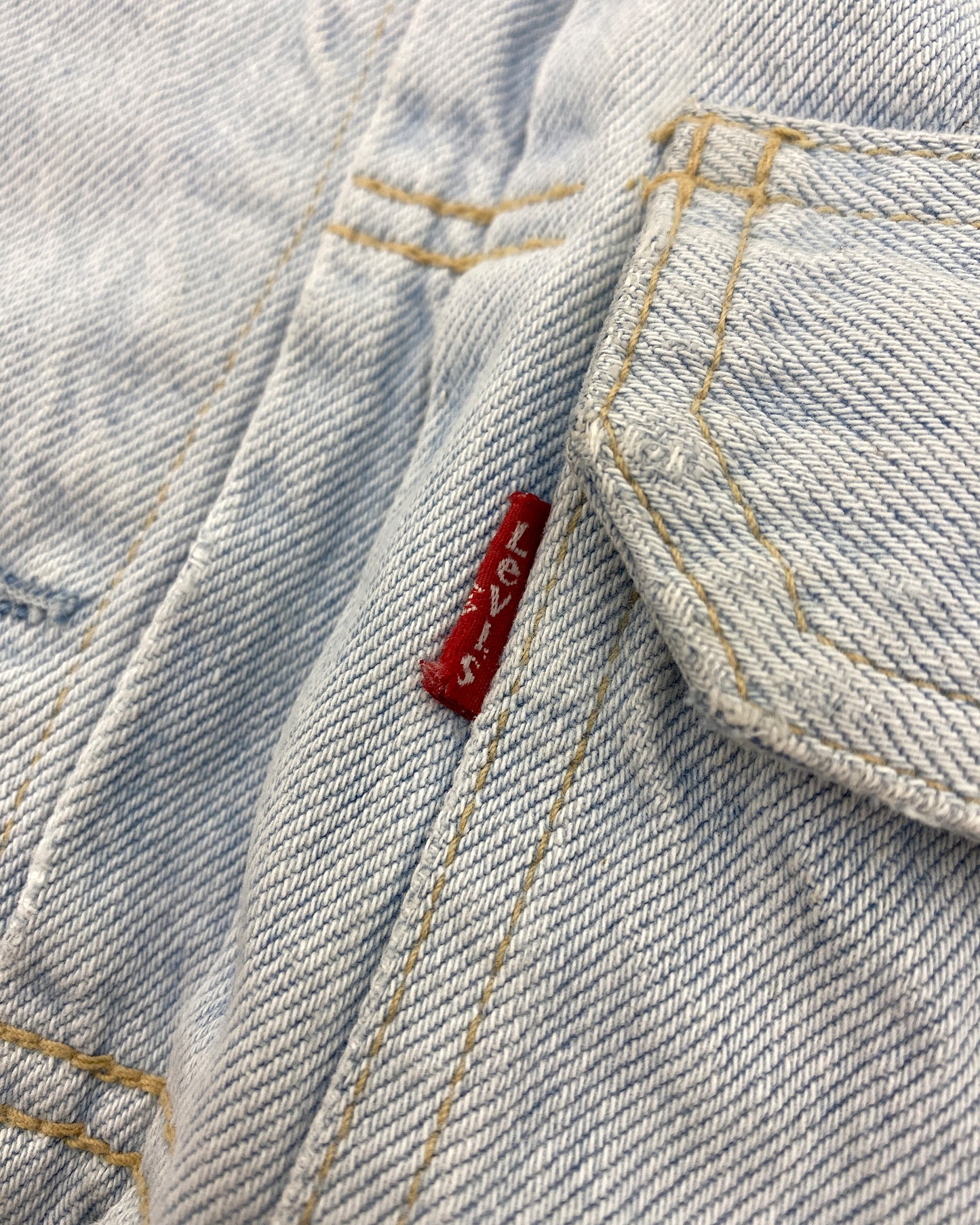 Levis 1980er Type 1 Jeansjacke Hellblau 