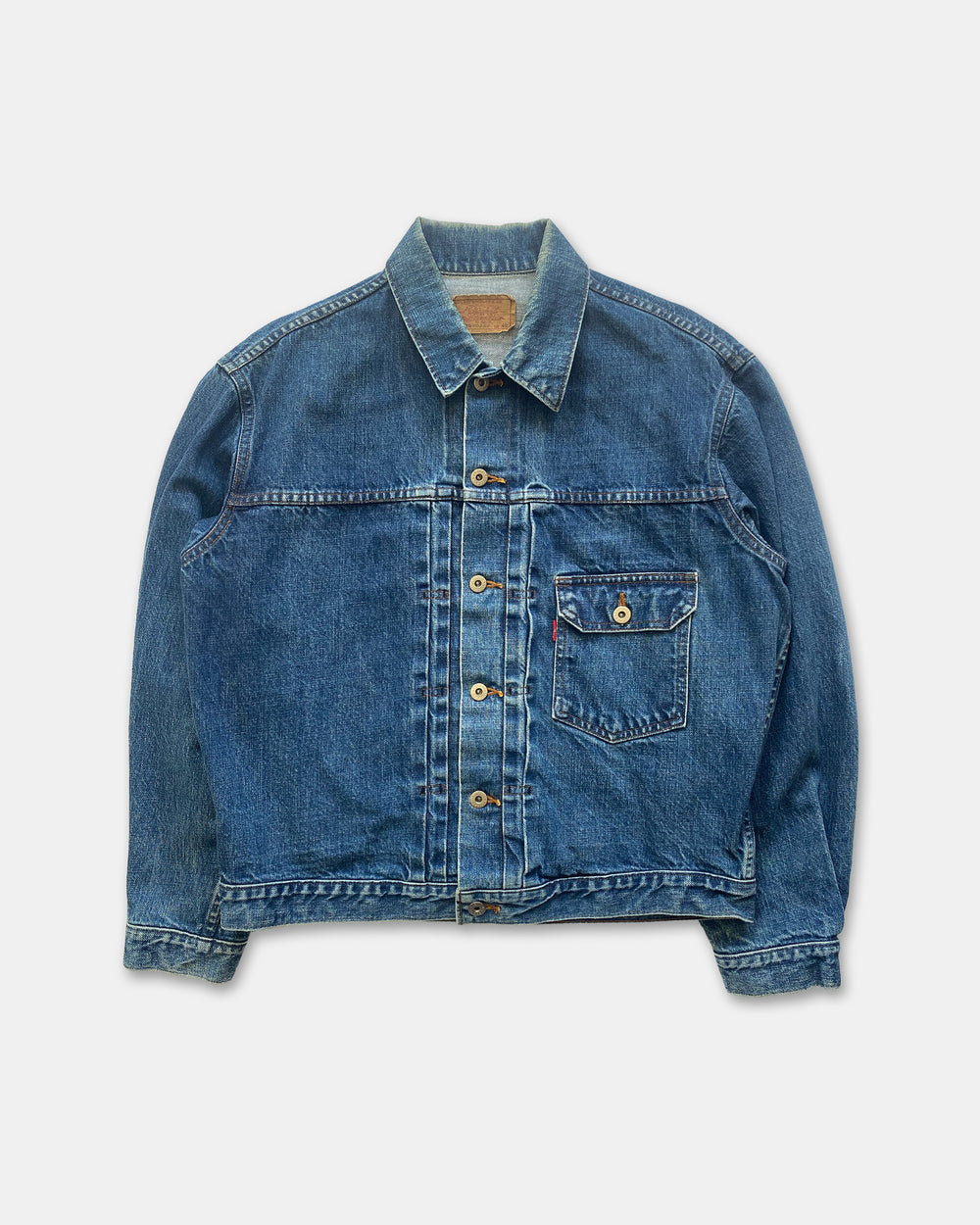 Levis 1980s Type 1 Japan Big E Selvedge Denim Jacket Blue