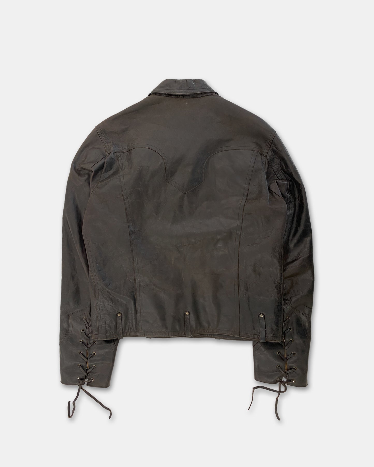 Vent Courvet Paris 1990s Leatherjacket Brown