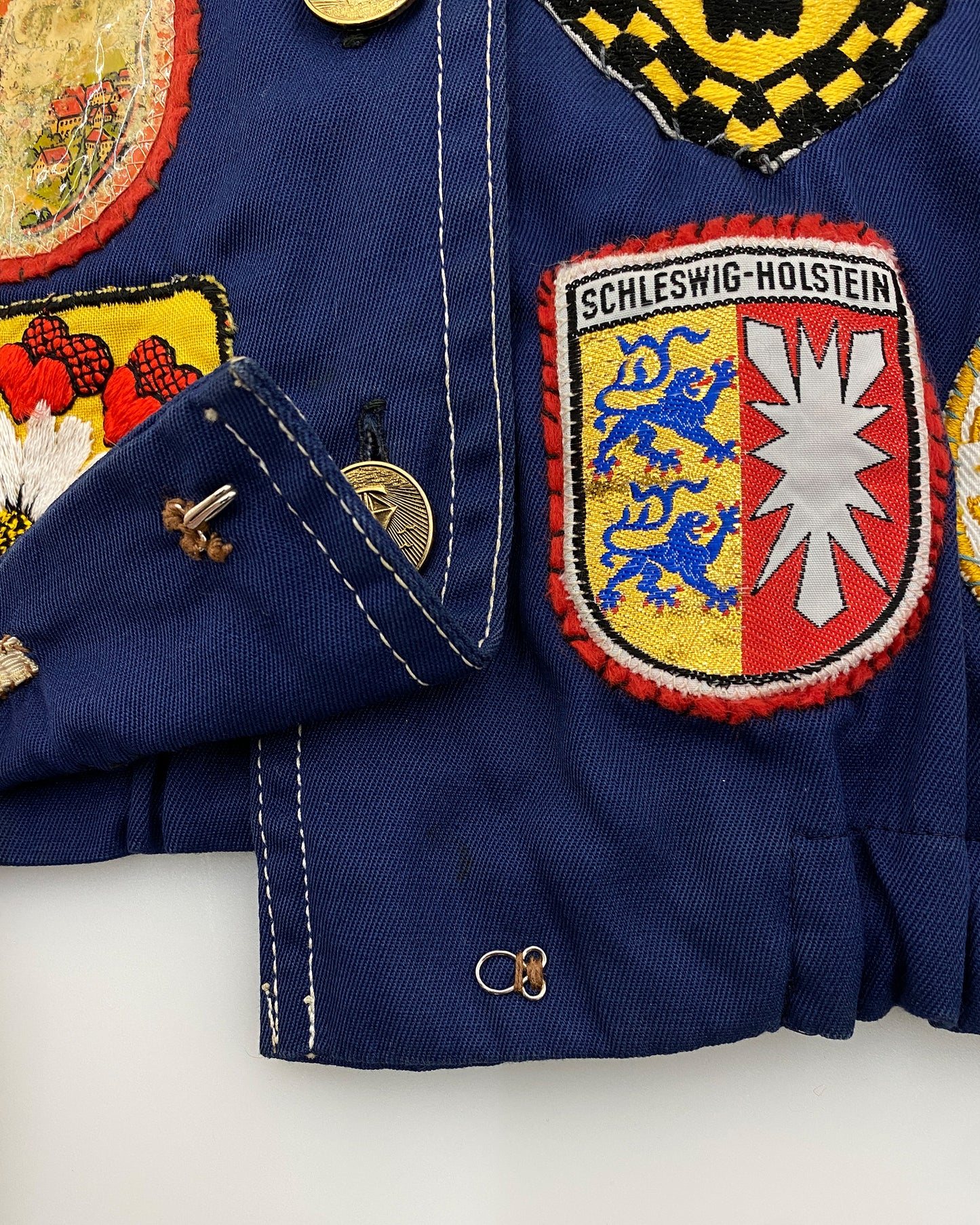 Vintage 1970s Hiking Patch Jacket Navy