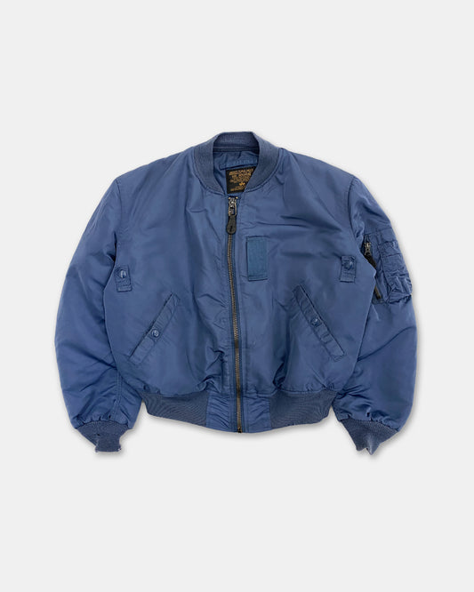 Alpha Industries 1990s Made in USA U.S. Air Force MA-1 Bomber Jacket Petrol