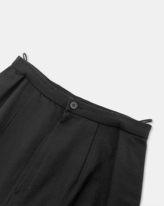 Vintage 1970s Wool Skirt Black