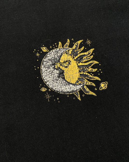 Vintage 1990s Sun & Moon Single Stitch T-Shirt Black
