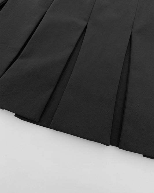 Vintage 1990s Sliced Skirt Black