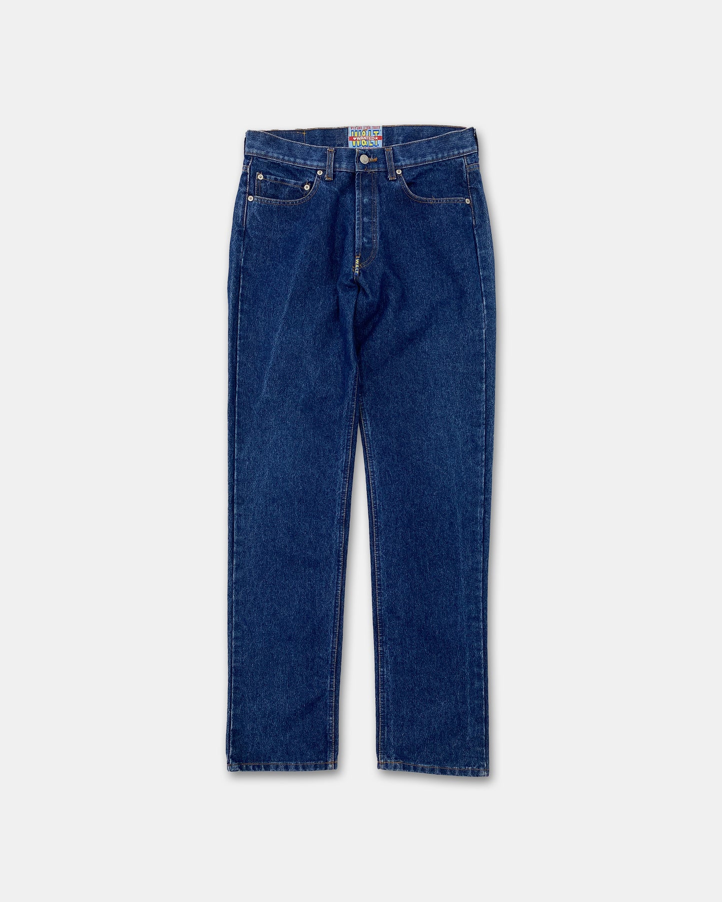 W.&L.T. Walter van Beirendonck by Mustang 1990s Glitter Denim Blue