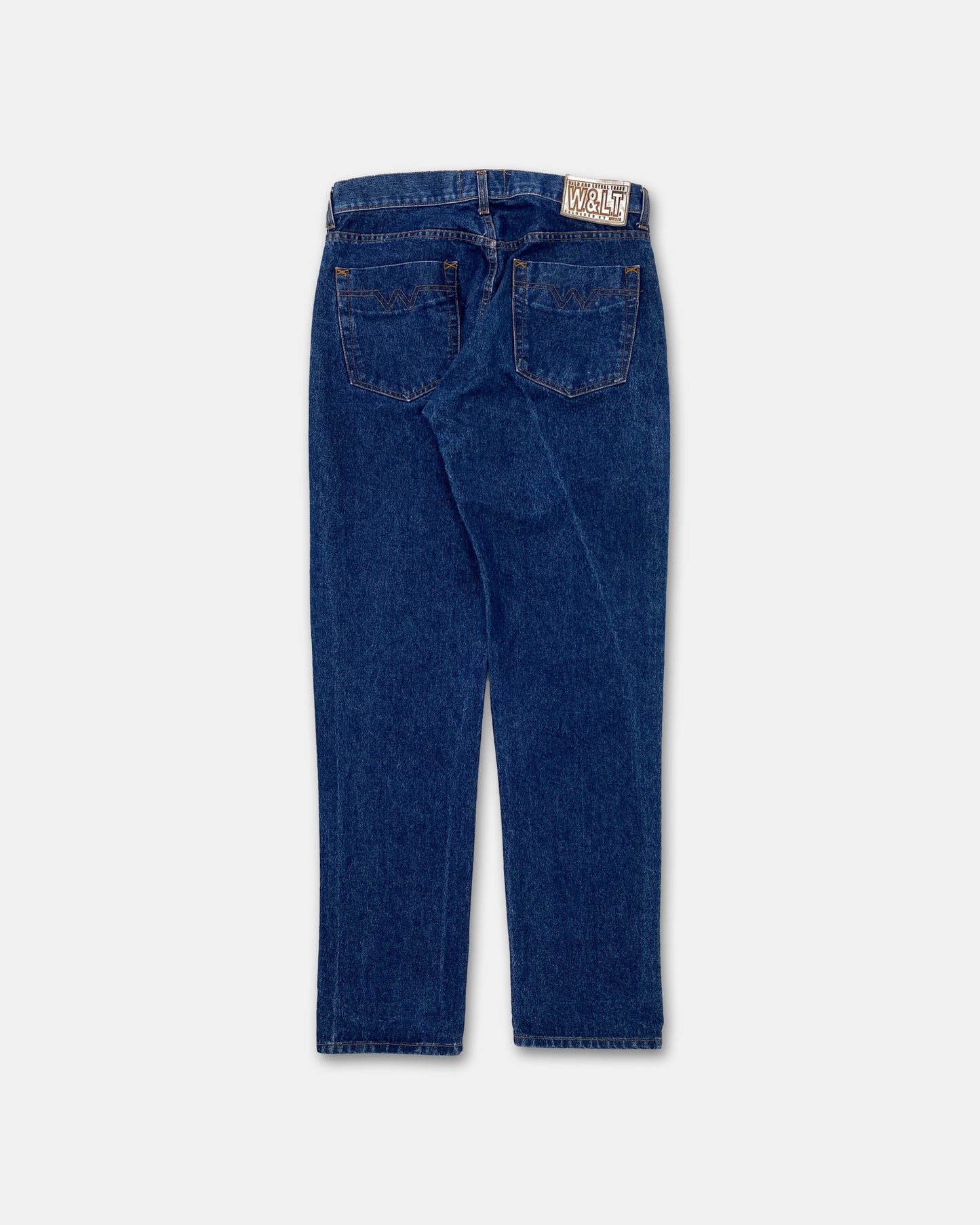 W.&L.T. Walter van Beirendonck by Mustang 1990s Glitter Denim Blue