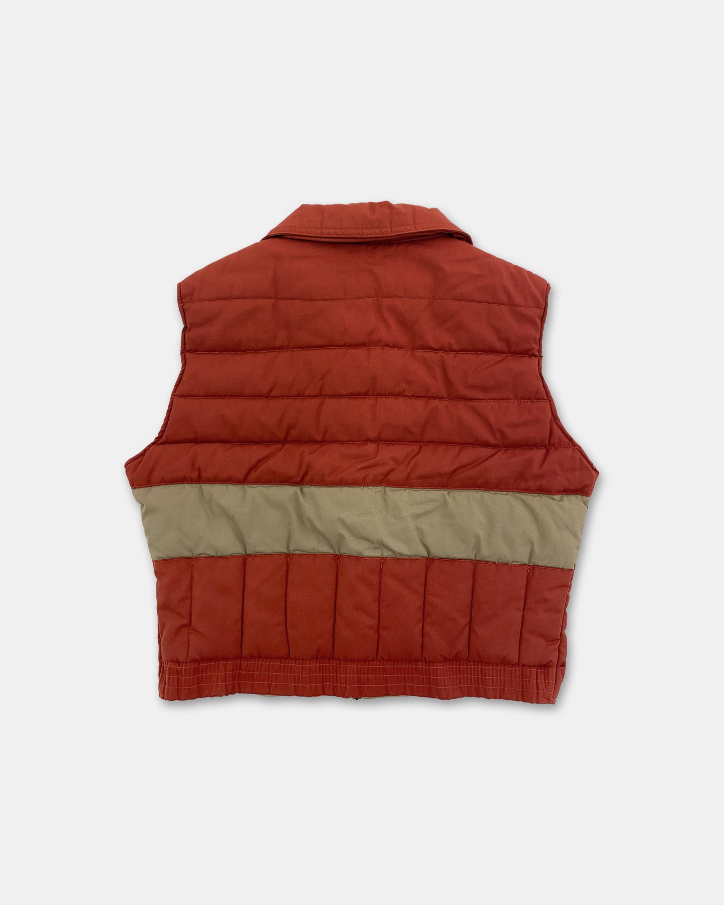 Weather Watcher 1980s Padded Vest Red