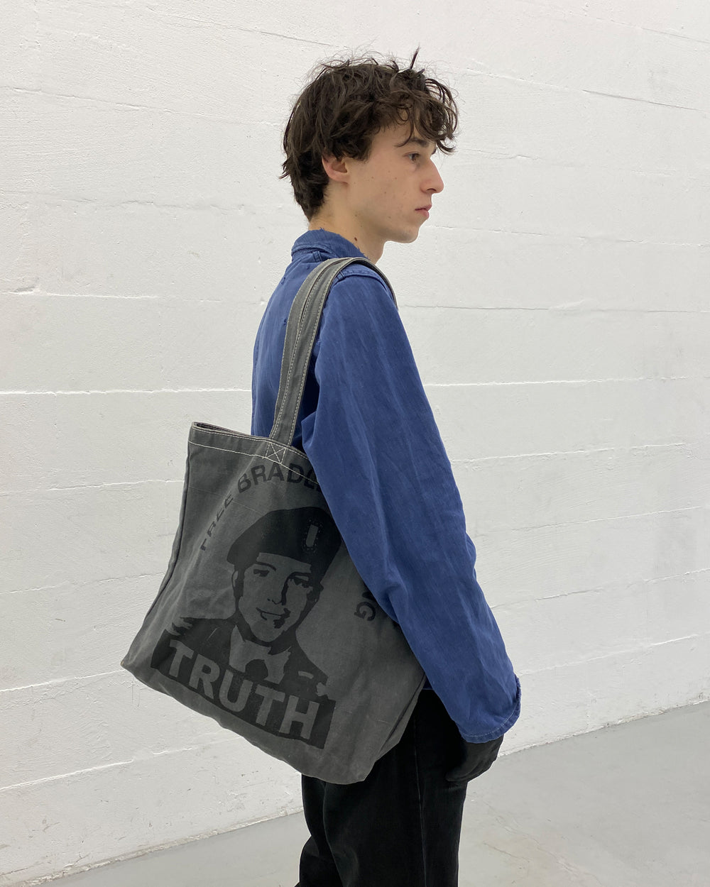 Vivienne Westwood SS2014 Runway Free Bradley Manning Tote Bag Grey