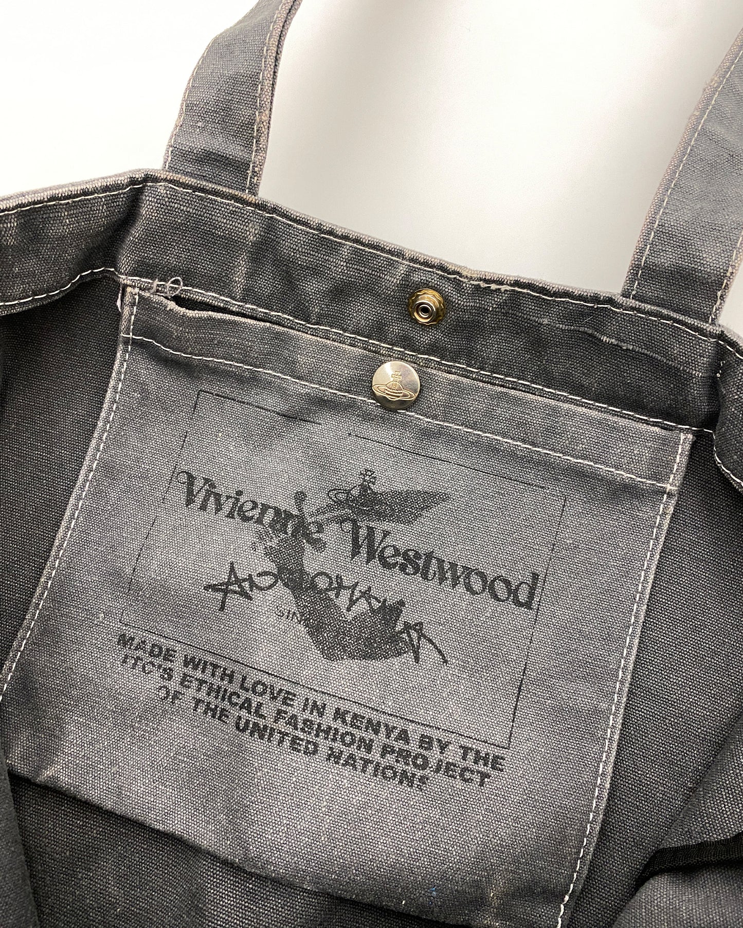 Vivienne Westwood SS2014 Runway Free Bradley Manning Tote Bag Grey