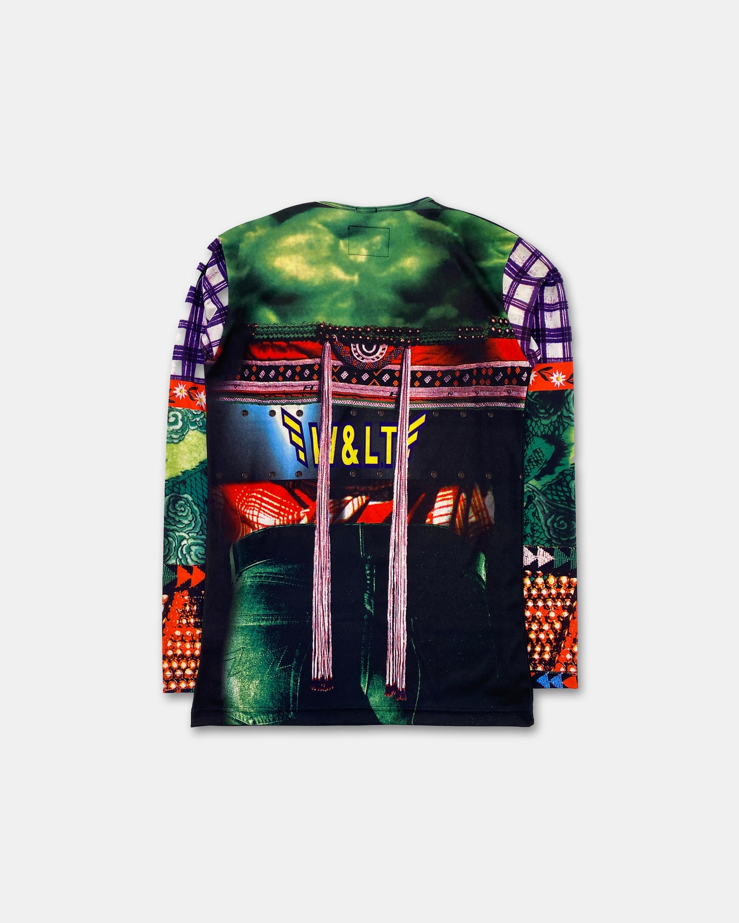 W.&L.T. Walter van Beirendonck SS1996 All Over Print Stretch Longsleeve T-Shirt Multicolor