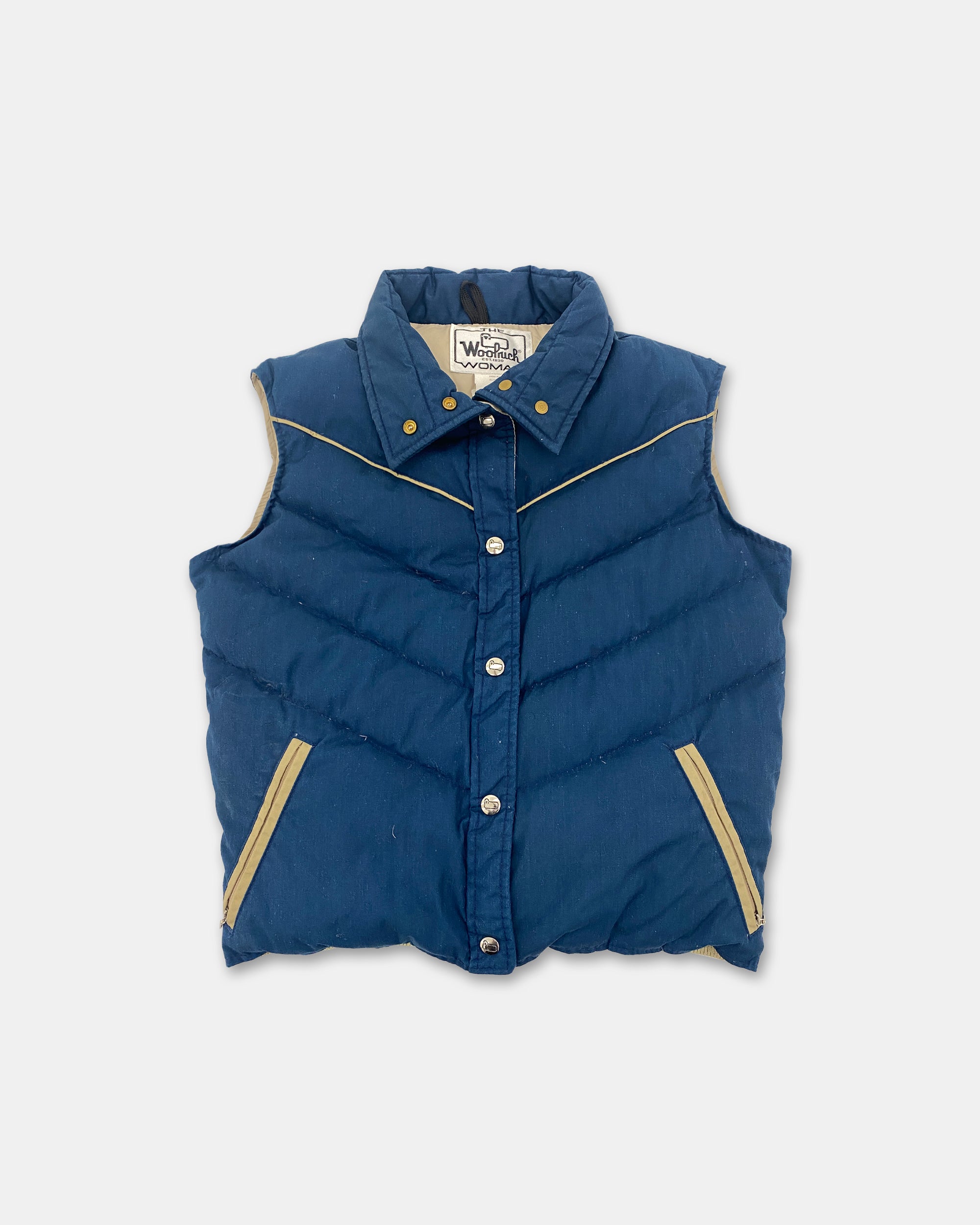 Woolrich 1980s USA Puffer Vest Dark Petrol – Knud Peters