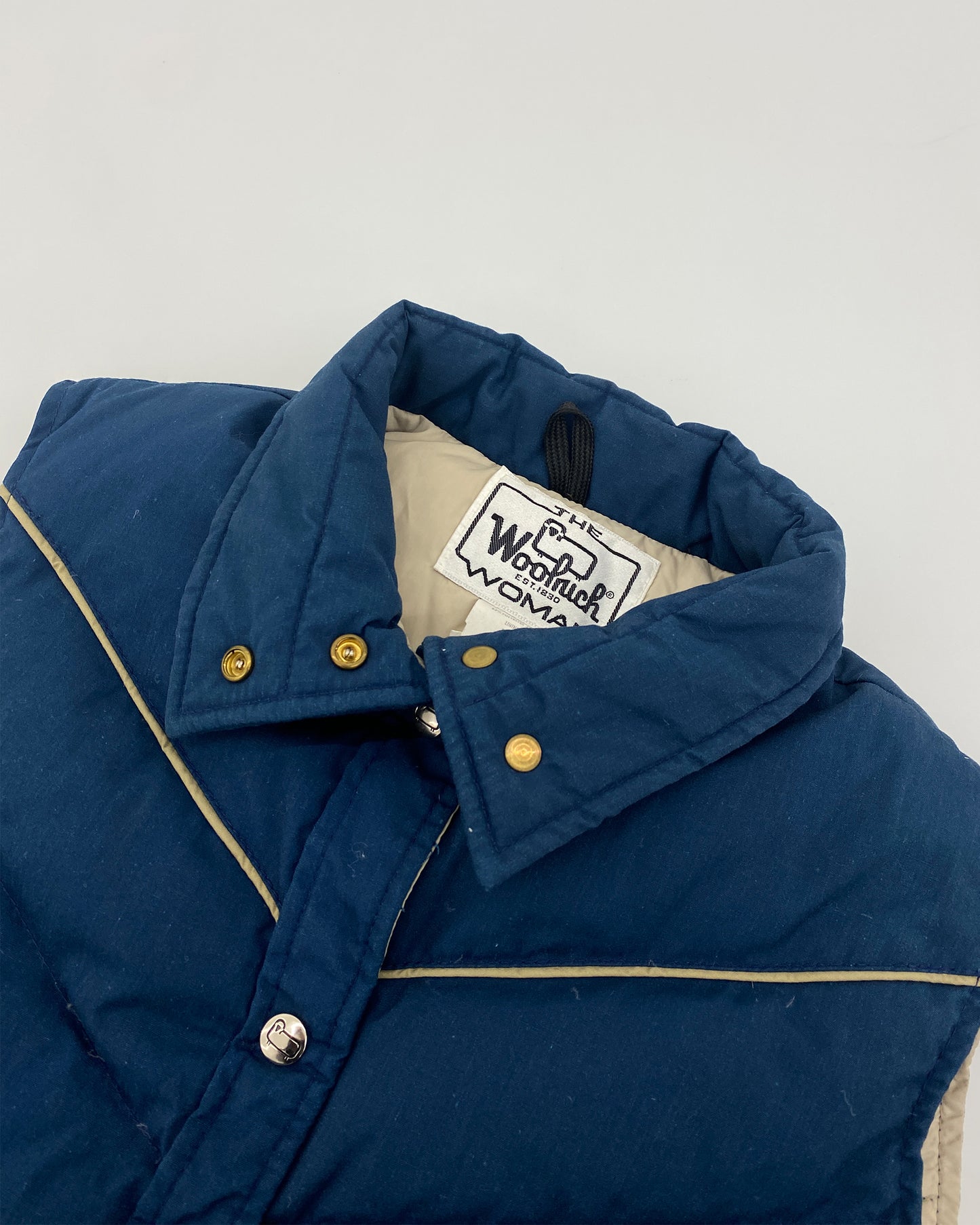 Woolrich 1980s USA Puffer Vest Dark Petrol