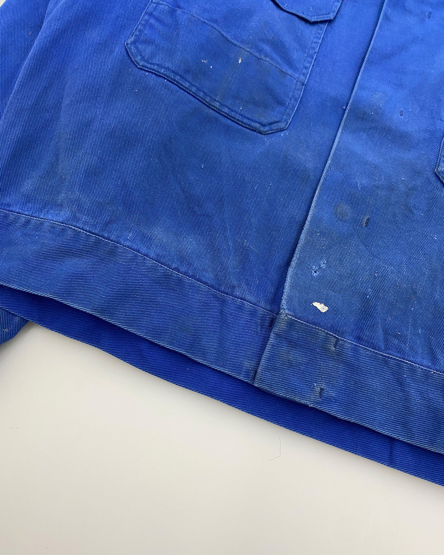 Vintage 1980s 2 Chest Pocket Work Jacket Blue