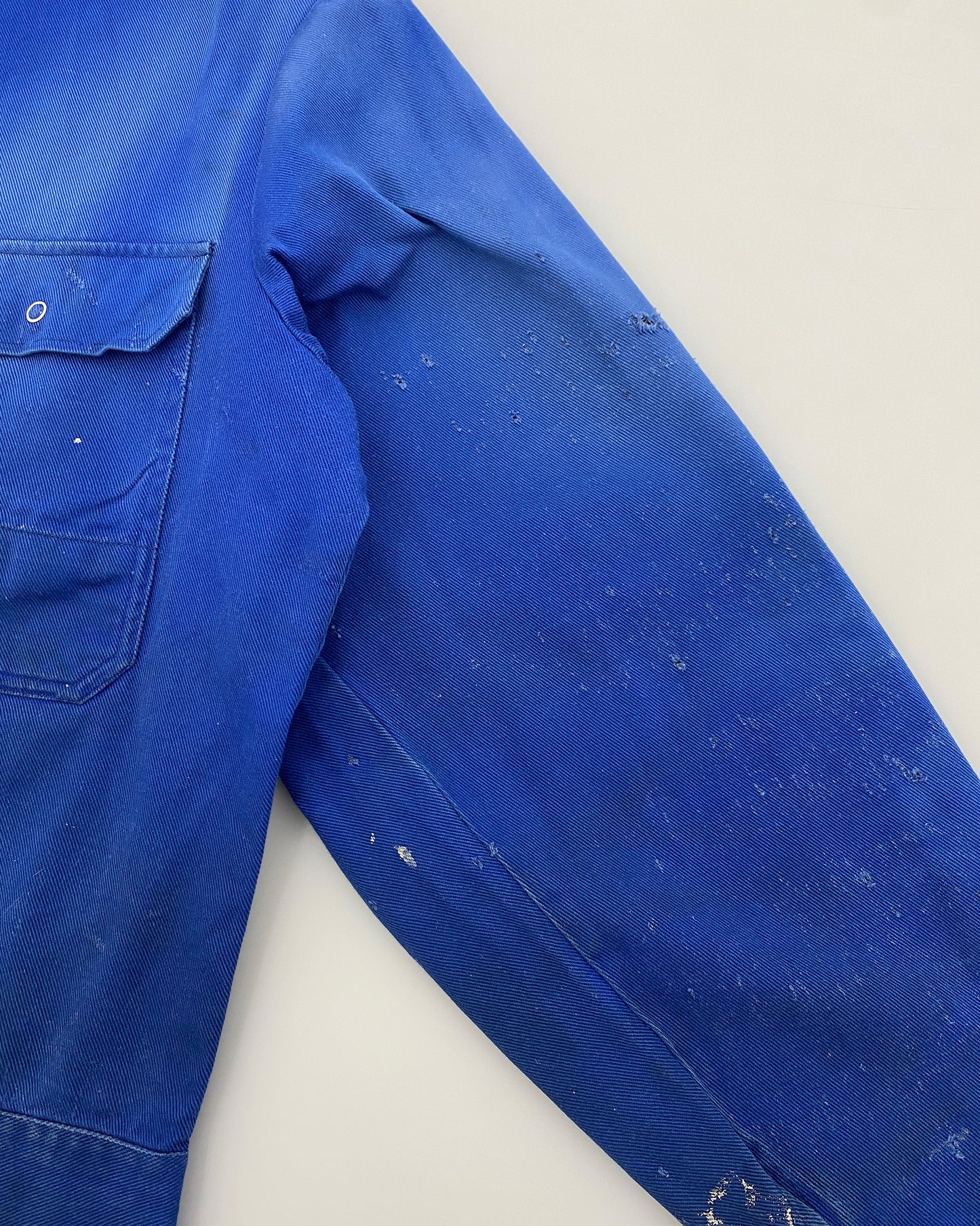 Vintage 1980s 2 Chest Pocket Work Jacket Blue
