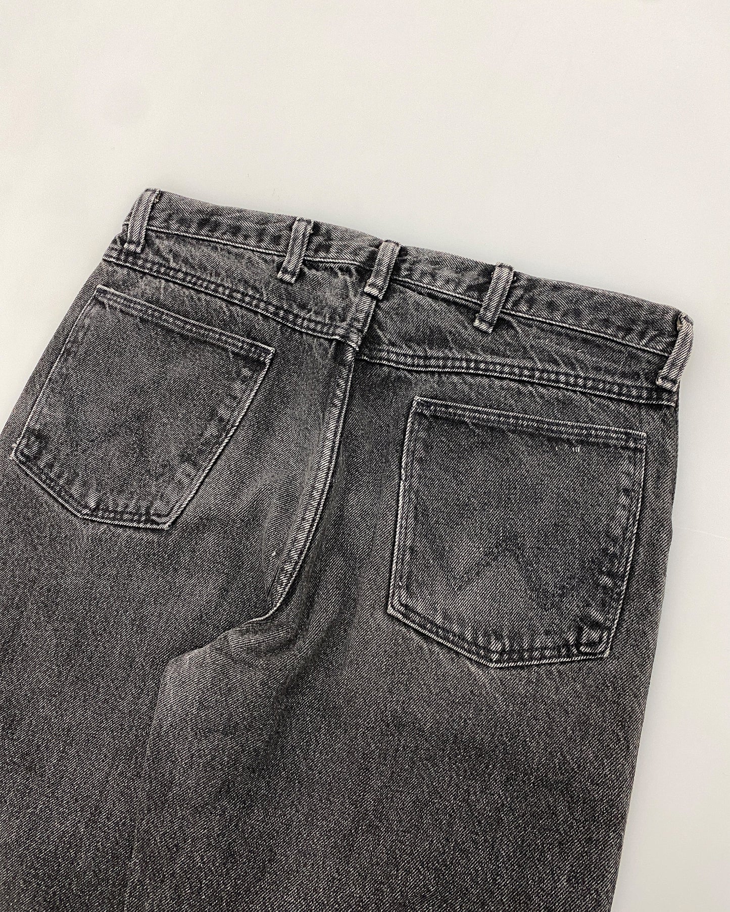 Wrangler 1980s USA Cowboy Denim Dark Grey