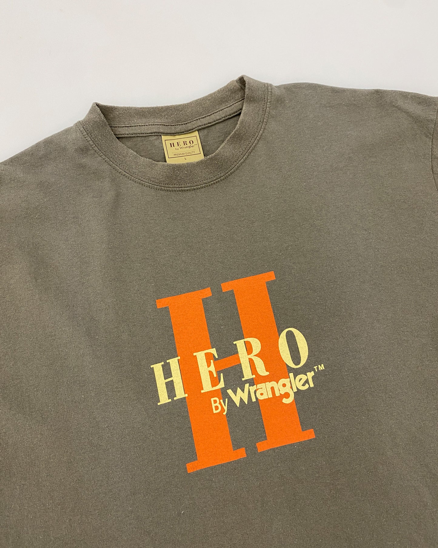 Wrangler 1990s Hero Big H T-Shirt Khaki