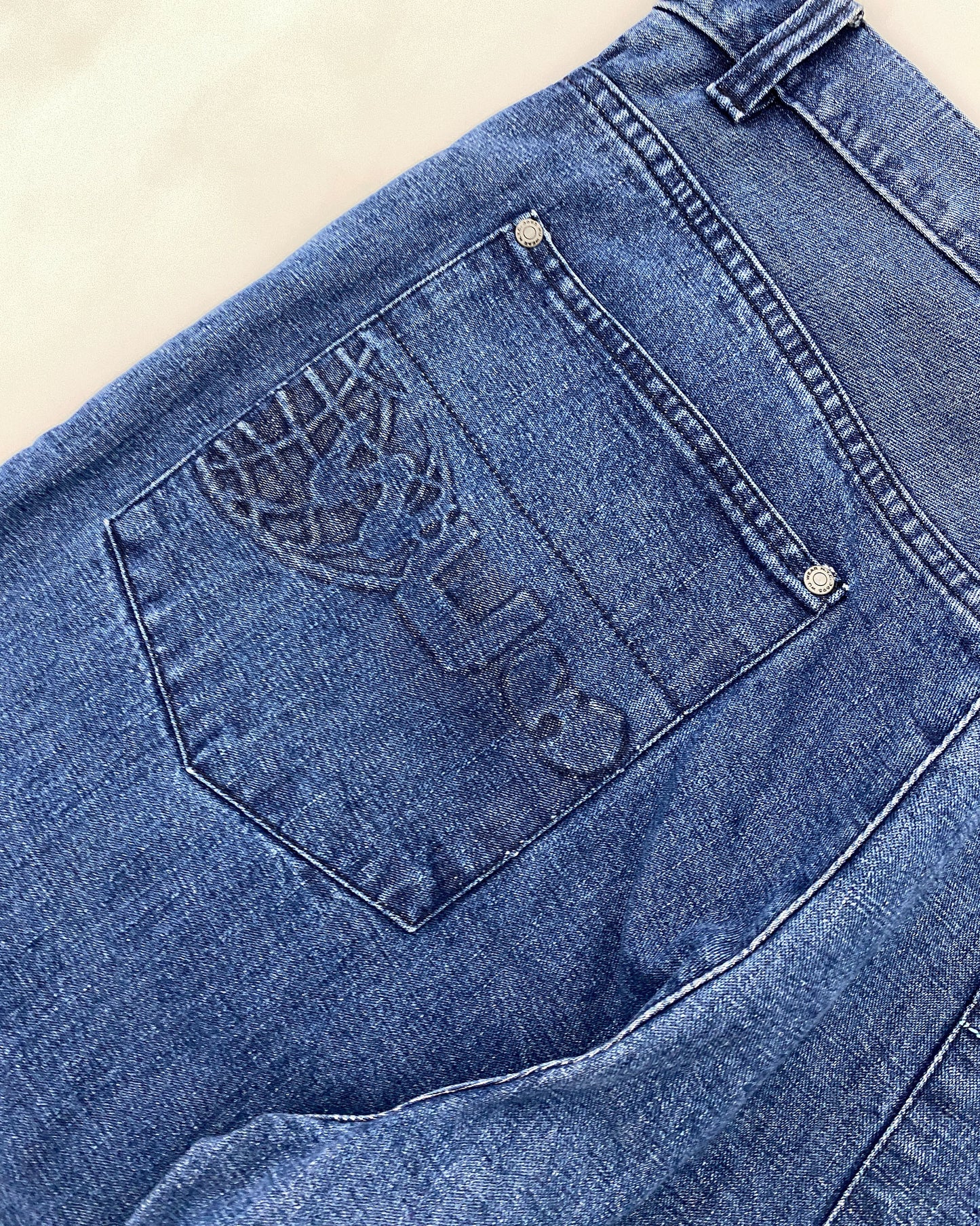 Wu-Wear 1990s Wu-Tang Clan Baggy Denim Blue