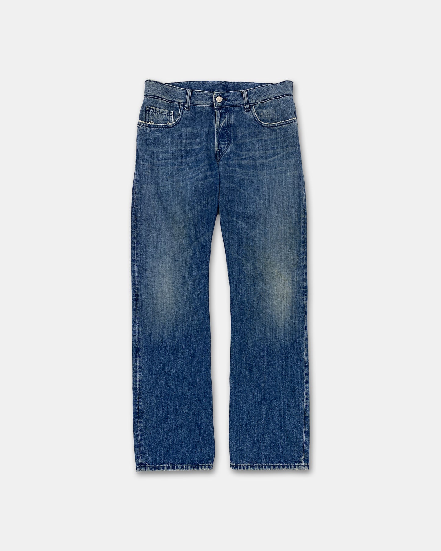 Y-3 2000s Buckleback Denim Blau 