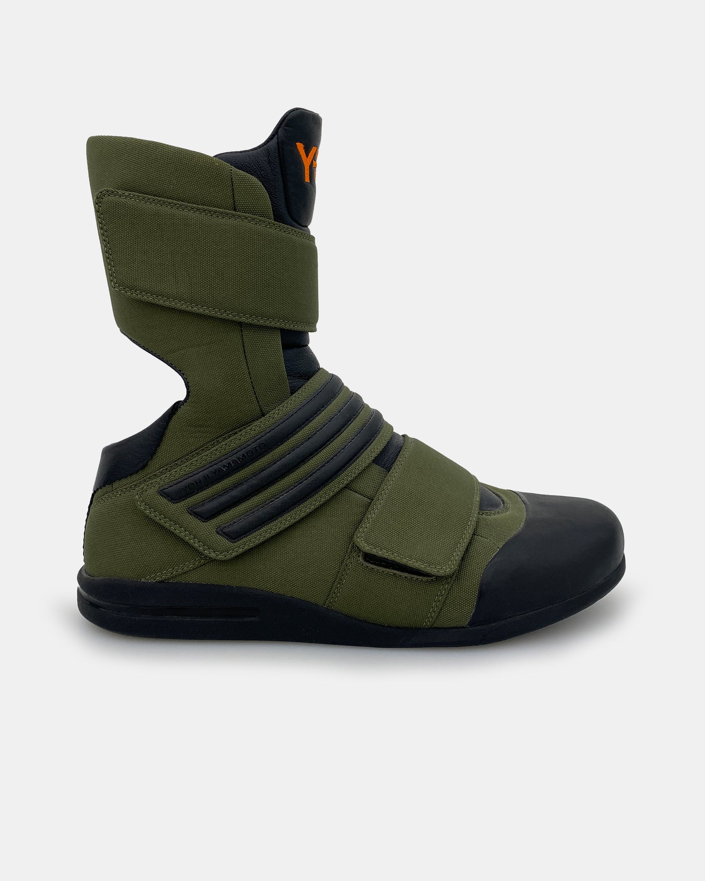 Y-3 2003 Velcro Hi Top Sneaker Khaki