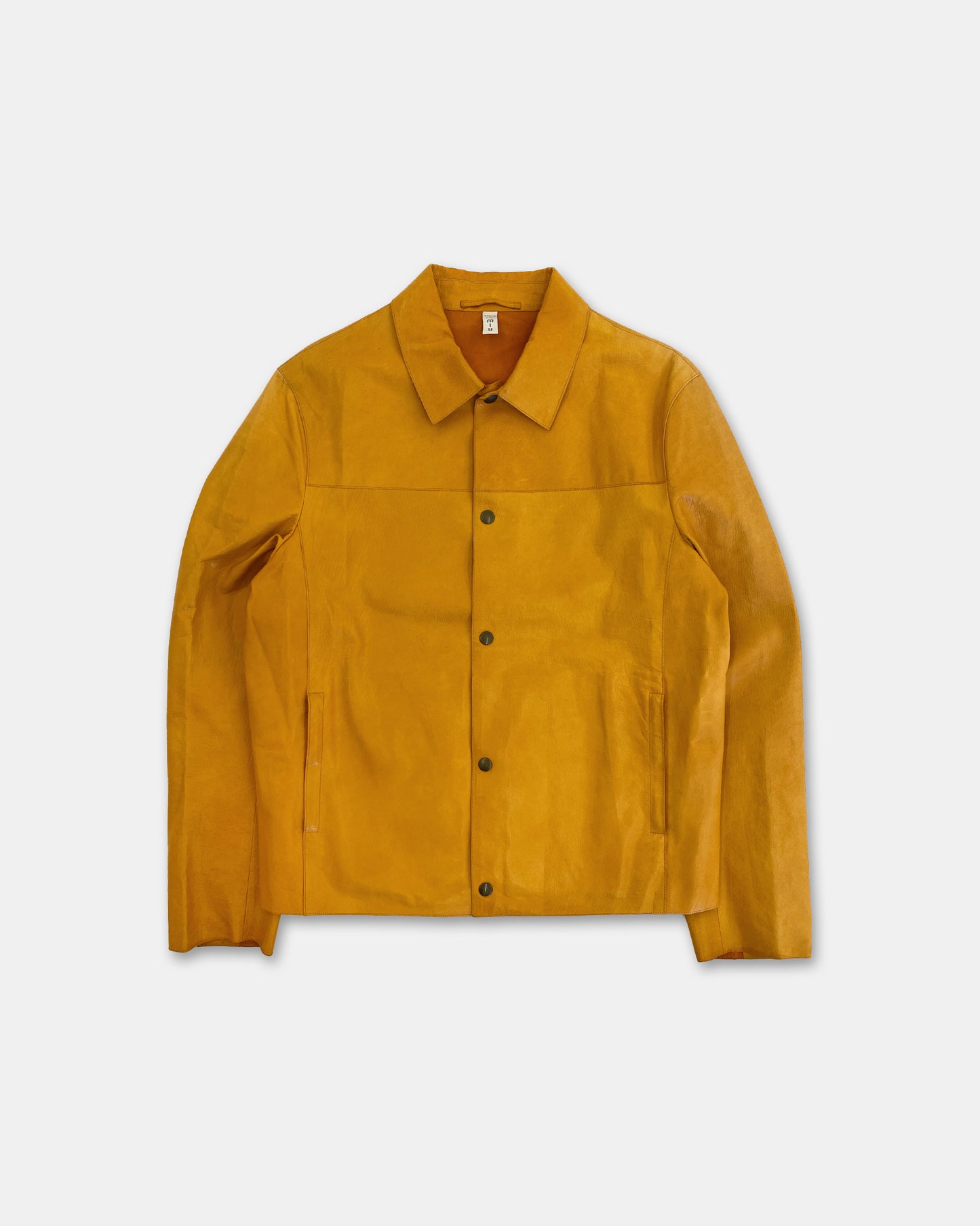 Miu Miu AW2000 Cow Leatherjacket Yellow