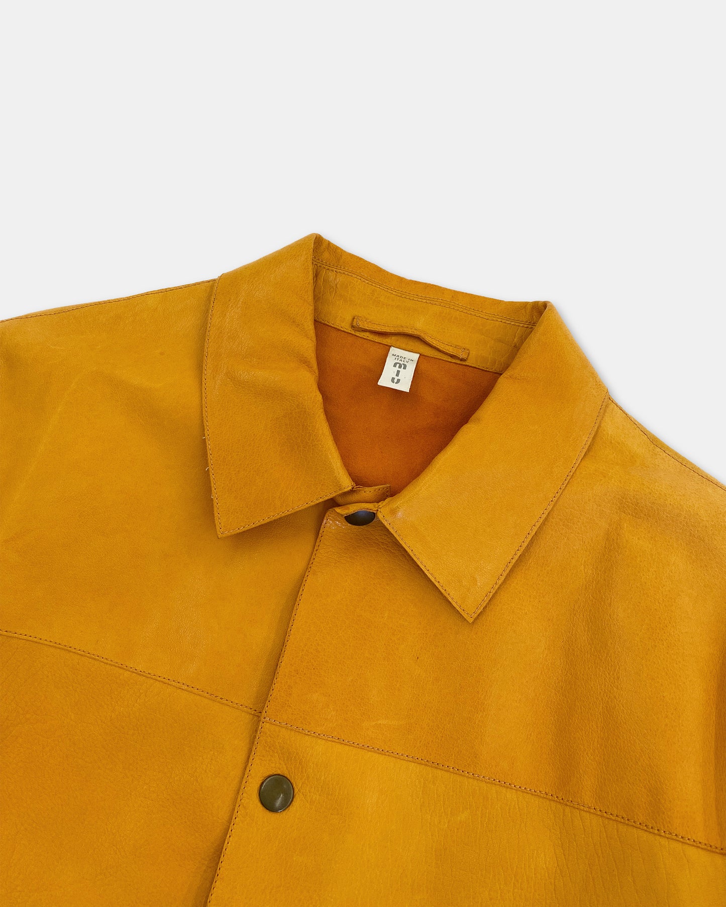 Miu Miu AW2000 Cow Leatherjacket Yellow