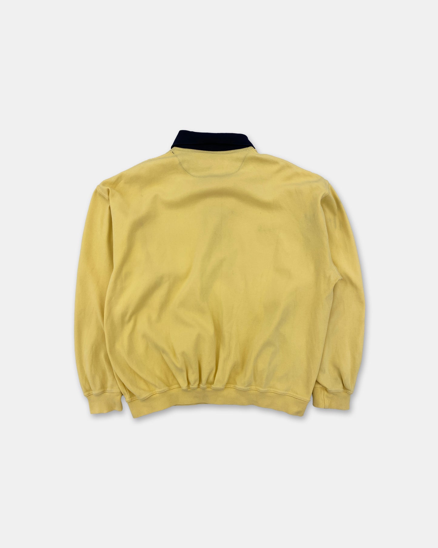 Yves Saint Laurent 1990s Chest Pocket Polo Sweater Yellow